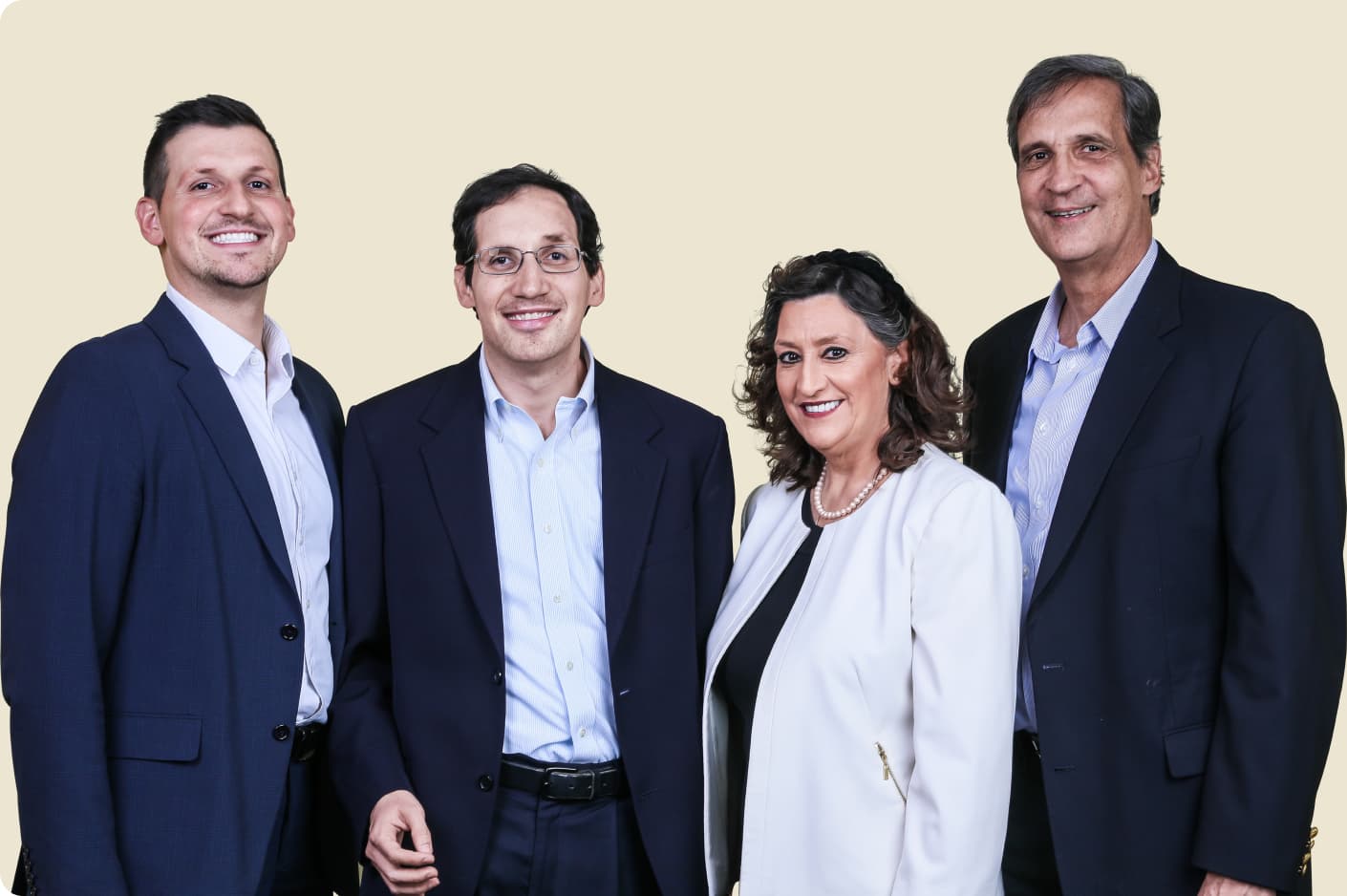 Headshot of Michael, Daniel, Nancy, and Ken Trush