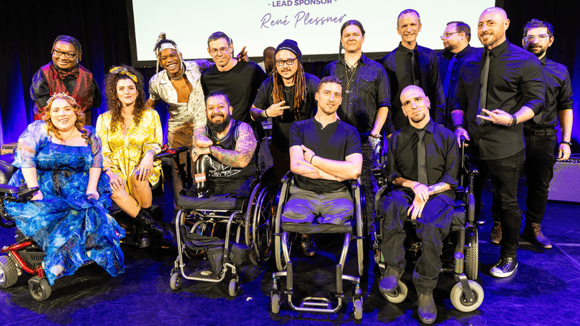 Photo of the 2024 Danny Award Winners, posing together on stage.